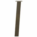 vidaXL Pieds de table console 4 pièces Acier naturel 72 cm Acier