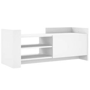vidaXL Meuble TV Blanc 100x35x40 cm Bois d'ingénierie