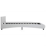 vidaXL Cadre de lit avec LED sans matelas blanc 180x200 cm