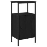 vidaXL Cabinet de chevet 2 Pièces Chêne noir 41 x 31 x 80 cm