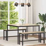 vidaXL Table de salle à manger / Table de repas MÉTAL