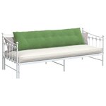vidaXL Coussin de Dos Vert clair 200 x 50 cm Tissu en velours côtelé