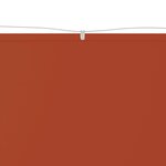 vidaXL Auvent vertical Terre cuite 140x600 cm Tissu oxford
