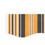 vidaXL Tissu de remplacement pour auvent rayures multicolores 4 5x3 5m