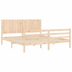 vidaXL Cadre de lit sans matelas bois massif