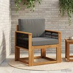vidaXL Sofa de milieu extérieur Bois d'Acacia Massif Naturel