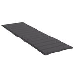 vidaXL Coussin de chaise longue anthracite 200x60x3 cm tissu oxford