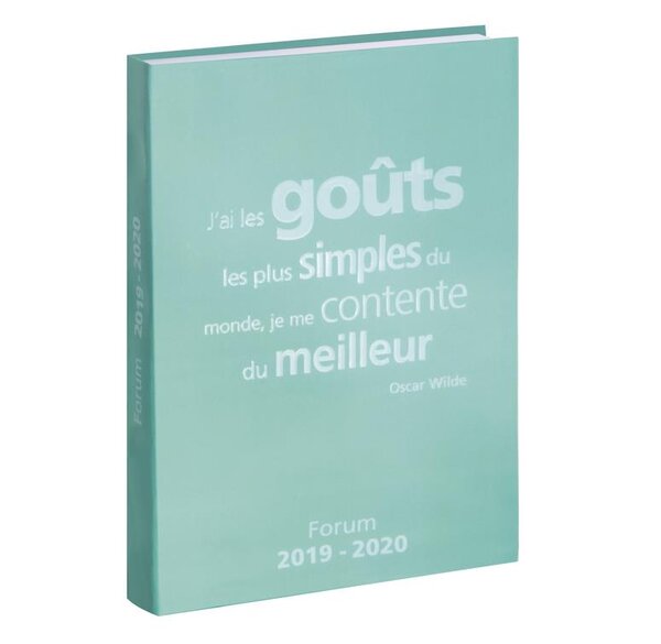 Agenda Scolaire Journalier Forum 12x17 Citations Goûts EXACOMPTA