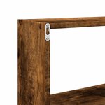 vidaXL Armoire murale 158x18x53 cm chêne fumé bois d'ingénierie