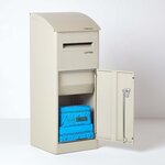 Boîte à colis Extra-Large Beige 1 porte Couvercle incliné Acier galvanisé SMART PARCEL BOX®