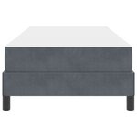 vidaXL Lit boxspring avec matelas Gris foncé 80 x 210 cm Velours