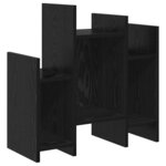 vidaXL Meuble d'appoint Chêne noir 60 x 26 x 60 cm Bois d'ingénierie