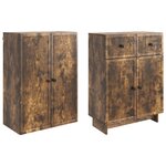 vidaXL Ensemble de Meubles 2 Pièces 66 x 34 5 x 90 cm Bois d'ingénierie
