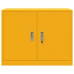 vidaXL Armoire de rangement Jaune moutarde 90 x 40 x 70 cm Acier