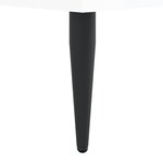 vidaXL Cadre de lit blanc brillant 75x190 cm bois d'ingénierie