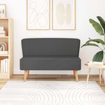 vidaXL Canapé 117x55 5x77 cm Tissu Gris foncé