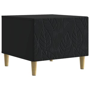 vidaXL Table basse Noir 50 x 49 x 40 cm Bois d'ingénierie