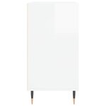 vidaXL Buffet blanc brillant 57x35x70 cm bois d'ingénierie