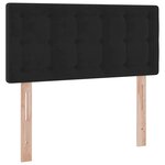 vidaXL Lit de Rangement avec matelas Noir 100 x 200 cm Velours