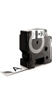 Dymo rhino - etiquettes industrielles vinyle 24mm x 5.5m - noir sur blanc