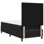 vidaXL Lit à ressorts avec matelas avec LED Noir 80 x 200 cm tissu