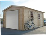 Garage bois - 19.26 m² - 2.58 x 5.38 x 2.53 m - 40 mm
