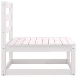 vidaXL Salon de jardin 2 Pièces blanc bois de pin massif