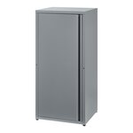 Armoire étagère meuble de rangement 88 x 40 x 35 cm métallique acier gris 03_0008904