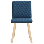 vidaXL Chaises à manger lot de 2 bleu tissu
