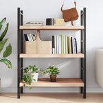 vidaXL Étagère murale 100x50x(2-6) cm bois de chêne massif non traité