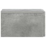 vidaXL Table d'appoint murale 2 Pièces Gris béton 34 5 x 33 x 20 cm