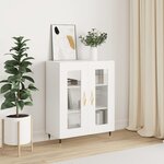 vidaXL Buffet blanc 69 5x34x90 cm bois d'ingénierie