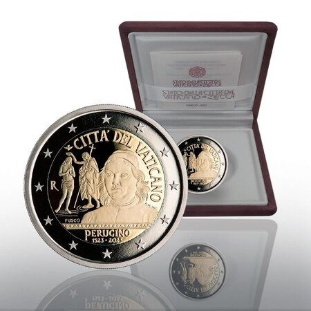 Pièce de monnaie 2 euro commémorative Vatican 2023 BE – Le Pérugin