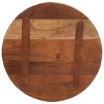 vidaXL Dessus de table Ø 50x2 5 cm rond bois massif de récupération