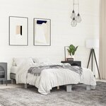 vidaXL Cadre de lit sans matelas sonoma gris 120x200 cm