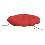 vidaXL Coussin rond rouge Ø 100 x11 cm tissu oxford