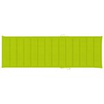 vidaXL Chaise longue de jardin avec table et coussin Pin imprégné