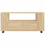 vidaXL Meubles TV chêne sonoma 102x34 5x43 cm bois d'ingénierie