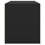 vidaXL Banc d'entrée 80x40x45 cm Noir Bois d'ingénierie