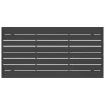 vidaXL Table à manger de jardin anthracite 110x54x70 cm acier