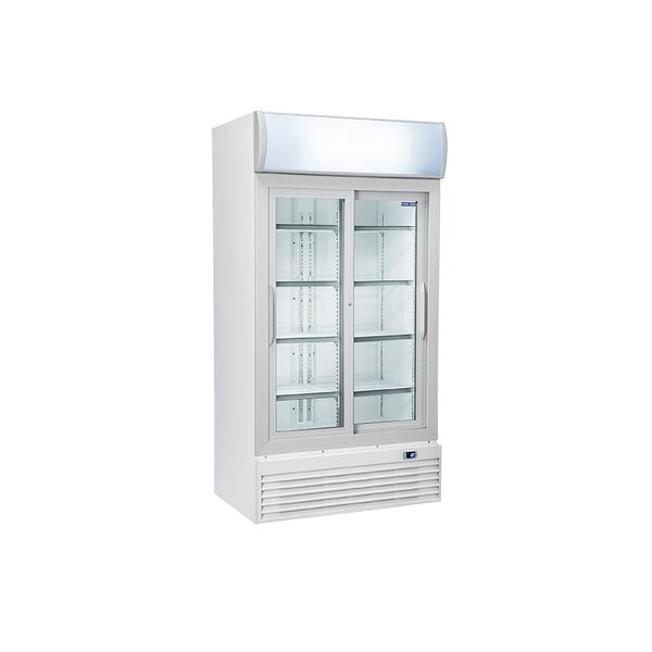 Armoire à boisson professionnelle réfrigérée vitrée 800 l - 6 5 kw/24h - cool head - r290 - acier21000vitrée/coulissante x730x2038m