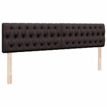vidaXL Lit ottoman avec matelas et LED Marron foncé 180x200 cm tissu