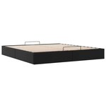 vidaXL Cadre de lit ottoman sans matelas noir 180x200 cm similicuir
