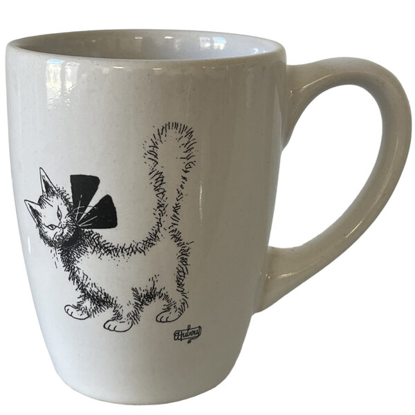 Tasse arrondie chat ruban - chat de dubout