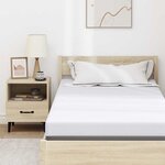 vidaXL Coussins de Matelas Blanc 120 x 200 cm