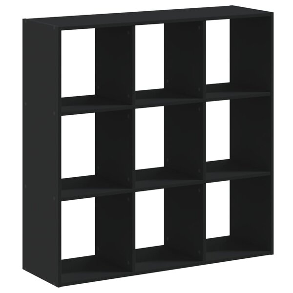 vidaXL Bibliothèque noir 102x32x102 cm bois d'ingénierie