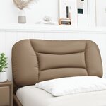 vidaXL Coussin de tête de lit Hvar cappuccino 80 cm similicuir