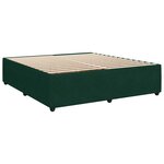 vidaXL Sommier à lattes de lit et matelas Vert foncé 180x200cm Velours