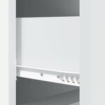 vidaXL Armoire à tiroirs Blanc 33 x 34 5 x 87 cm Bois d'ingénierie