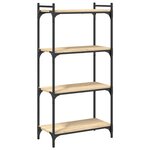vidaXL Bibliothèque à 4 niveaux chêne sonoma 60x30x120 cm